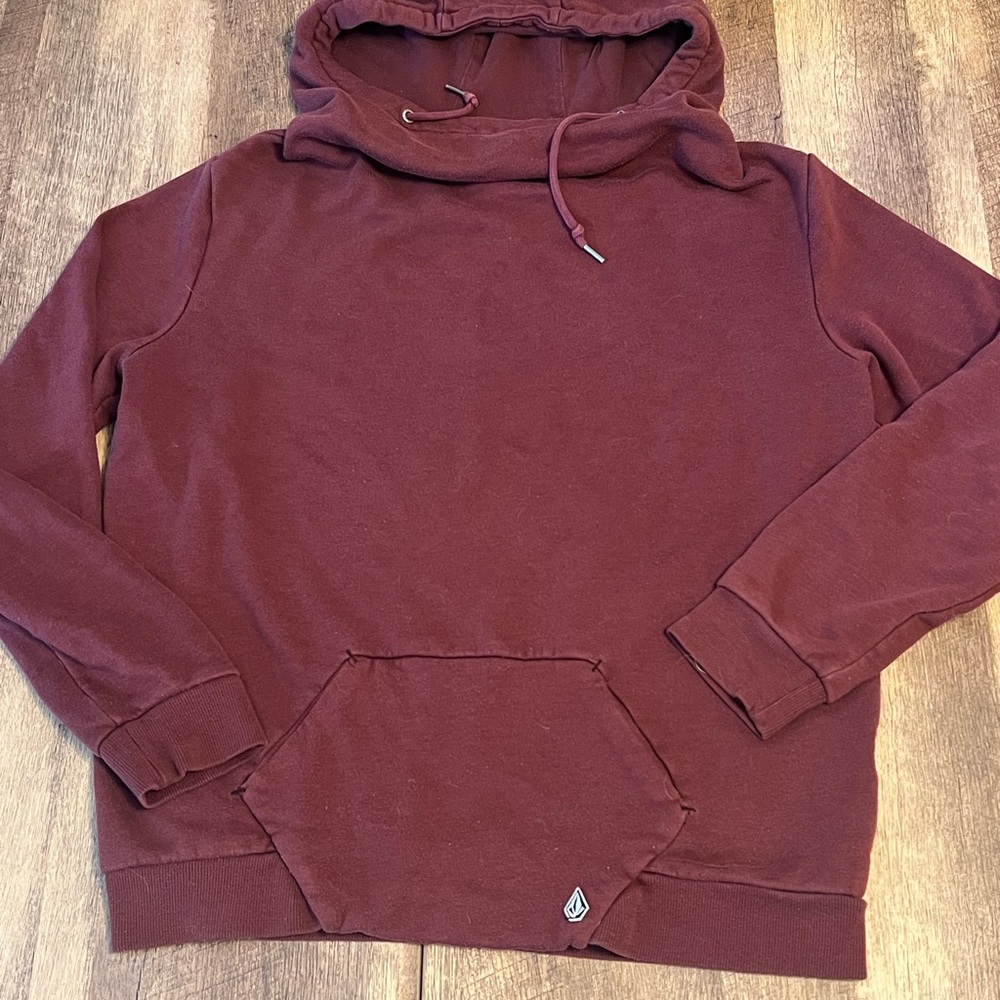 Women’s Volcom Cowlneck Burgundy Hoodie
